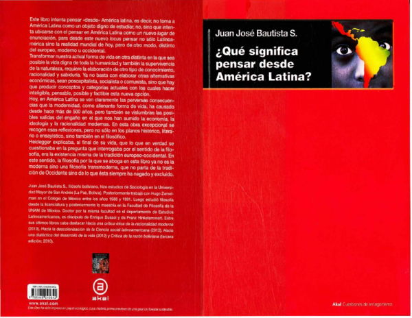 (PDF) QUE SIGNIFICA PENSAR EN AMERICA LATINA Segales | Ivan Bach