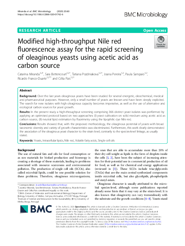 (PDF) Modified high-throughput Nile red fluorescence assay for the ...