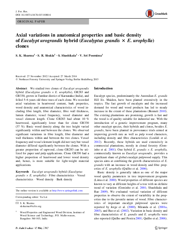 (PDF) Axial variations in anatomical properties and basic density of ...