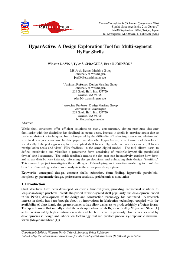 (PDF) HyparActive : A Design Exploration Tool for Multi-segment HyPar ...