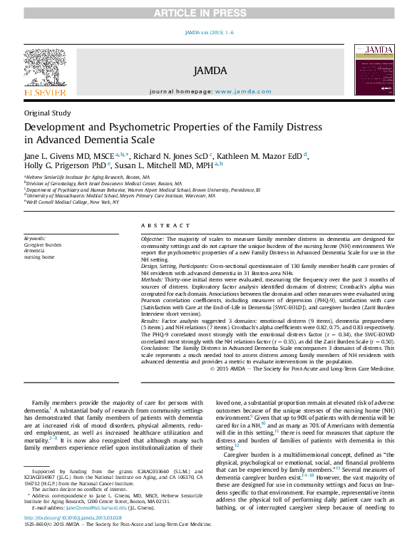 (PDF) Development and Psychometric Properties of the Family Life Interview