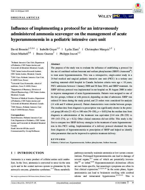 (PDF) Influence of implementing a protocol for an intravenously ...