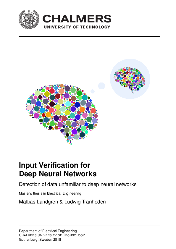 (PDF) Input verification for deep neural networks