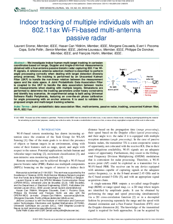 (PDF) Indoor Tracking of Multiple Individuals With an 802.11ax Wi-Fi ...