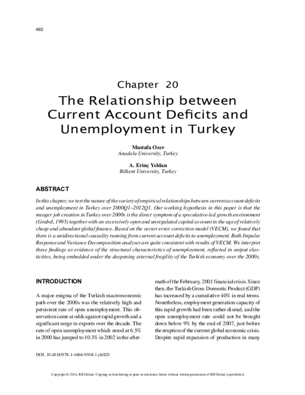 (PDF) The Relationship between Current Account Deficits and ...