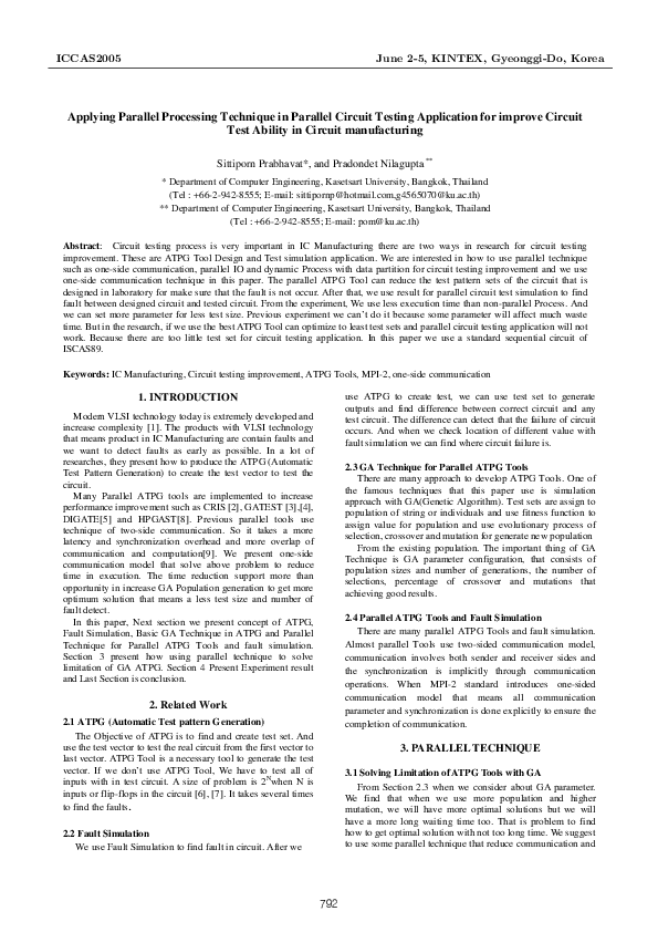 (PDF) Applying Parallel Processing Technique in Parallel Circuit ...