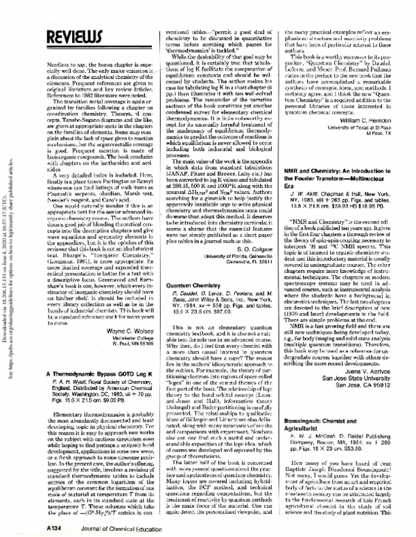 (PDF) Intro to Fourier Transform and NMR Chemistry