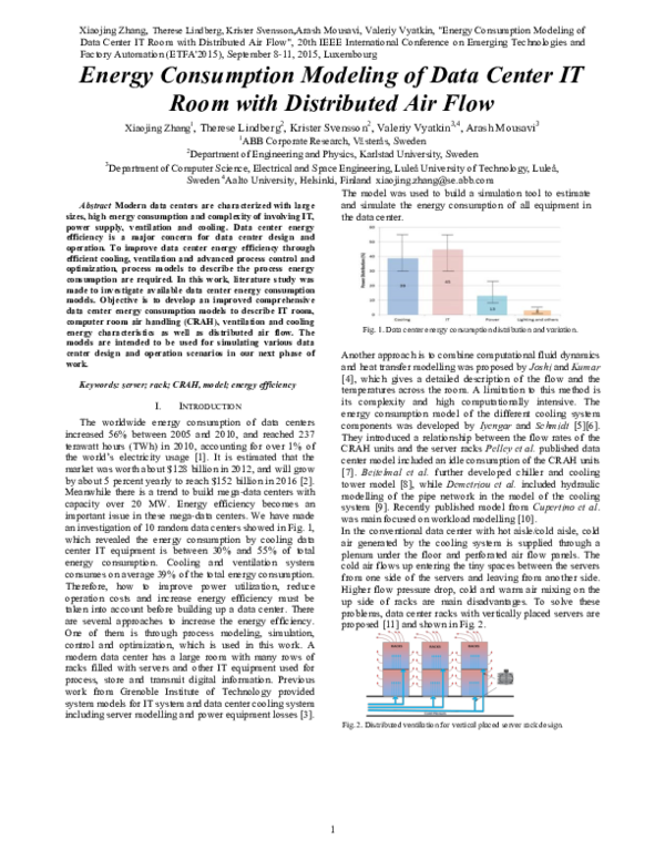 (PDF) Energy Consumption Modeling of Data Center IT Room with ...