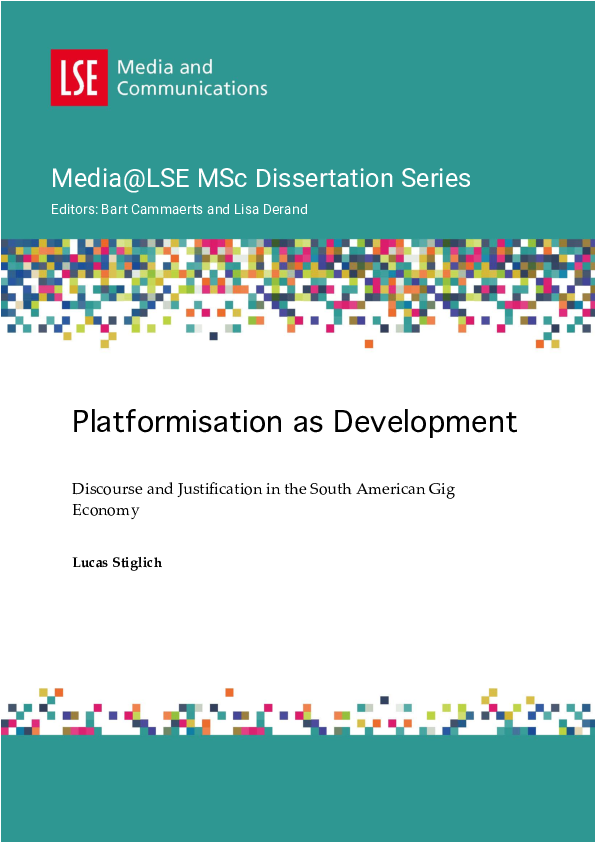 (PDF) Platformisation as Development: Discourse and Justification in ...