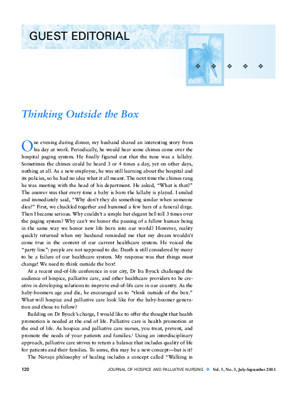 (PDF) Thinking Outside the Box