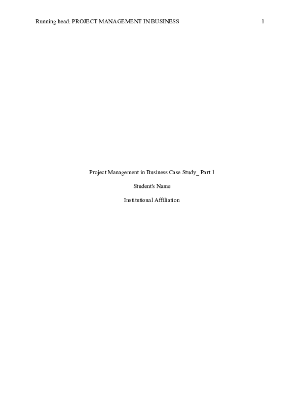 (DOC) Project management