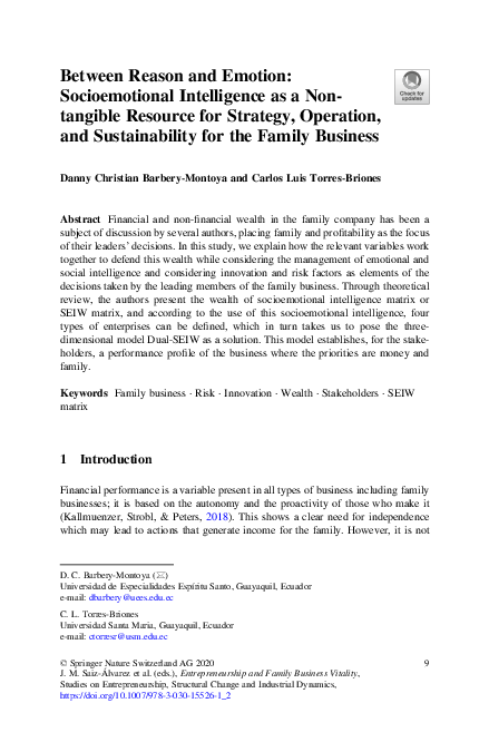 (PDF) Between Reason and Emotion: Socioemotional Intelligence as a Non ...