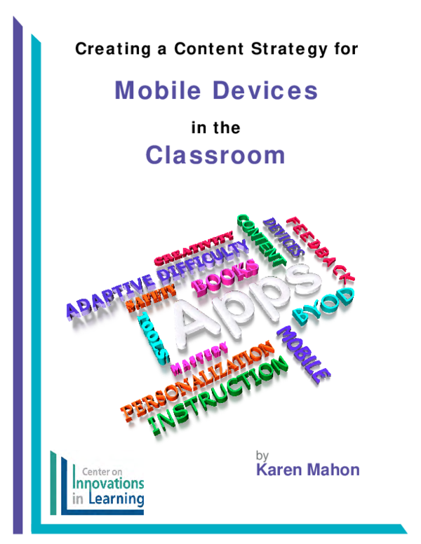 (PDF) Creating a Content Strategy for Mobile Devices in the Classroom
