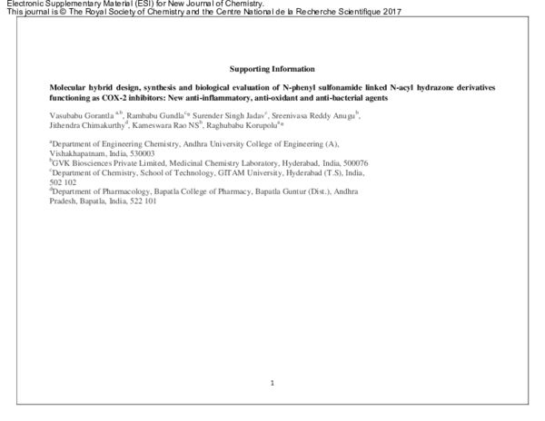 (PDF) Molecular hybrid design, synthesis and biological evaluation of N ...