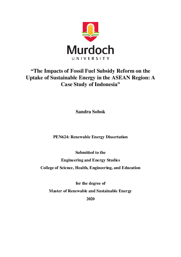 (PDF) The impacts of fossil fuel subsidy reform on the uptake of ...