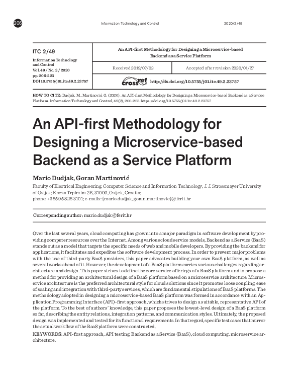 (PDF) An API-first methodology for designing a microservice-based ...