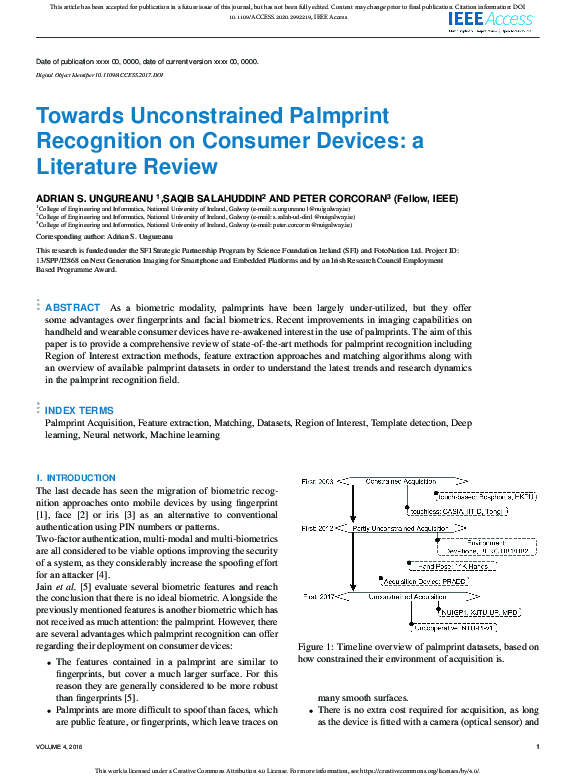 (PDF) Towards Unconstrained Palmprint Recognition on Consumer Devices ...