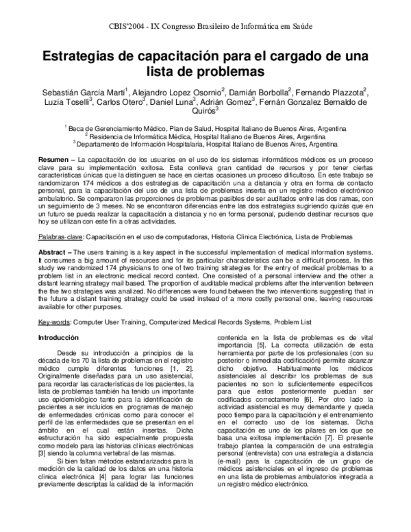  PDF Estrategias De Capacitaci N Para El Cargado De Una Lista De 
