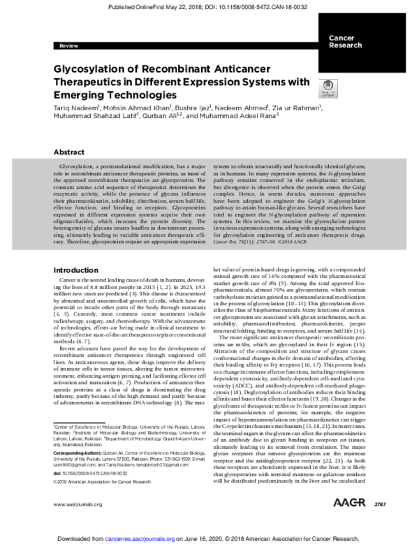 (PDF) Glyco-engineered HEK 293-F cell lines for the production of ...