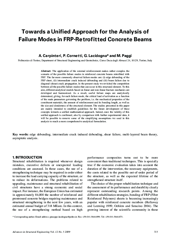 (PDF) Towards a Unified Approach for the Analysis of Failure Modes in ...