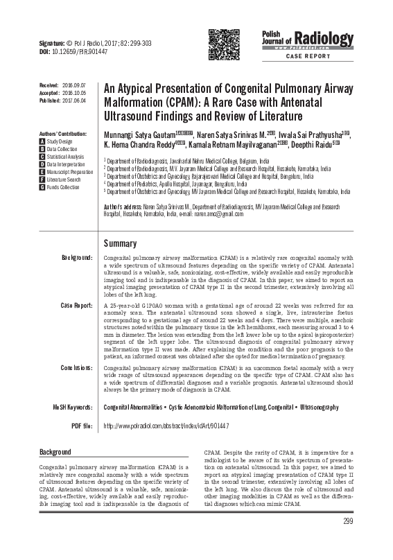 (PDF) An Atypical Presentation of Congenital Pulmonary Airway ...