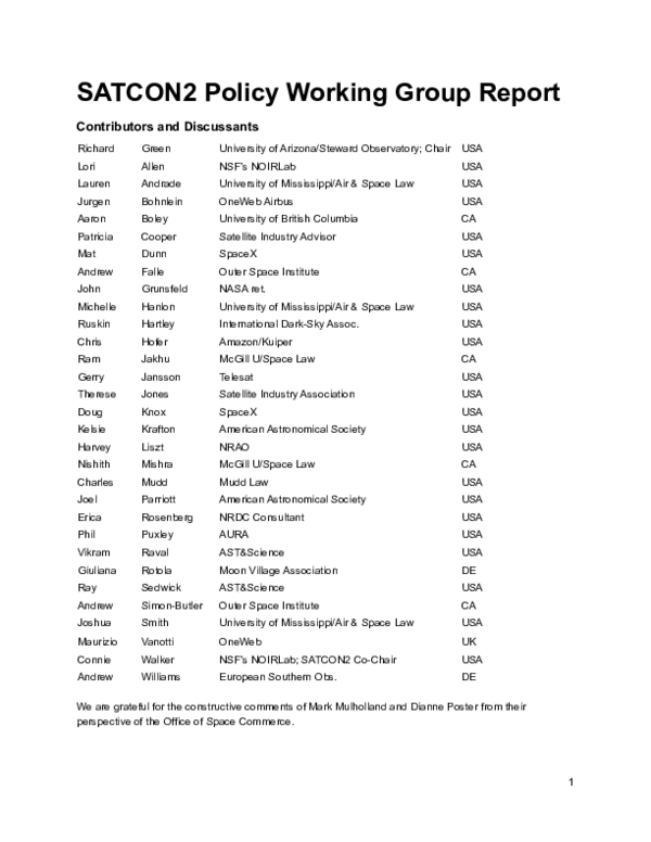 (PDF) SATCON2 Policy Working Group Report