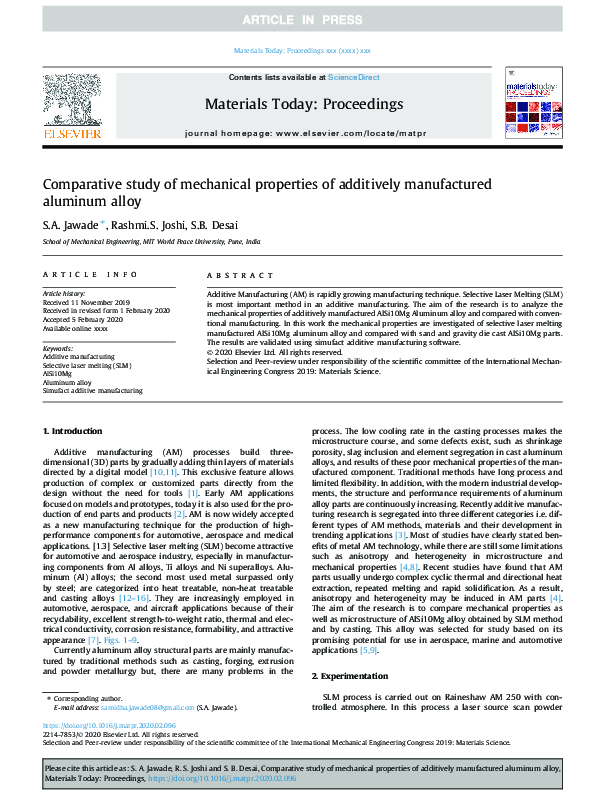 (PDF) Comparative study of the mechanical properties of the polyester ...