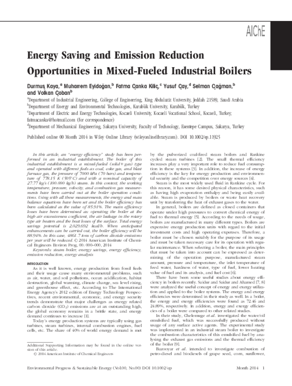 (PDF) Energy saving and emission reduction opportunities in mixed ...