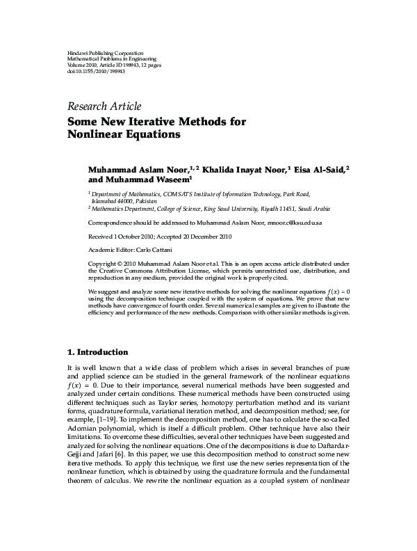 (PDF) Three-step iterative methods for nonlinear equations