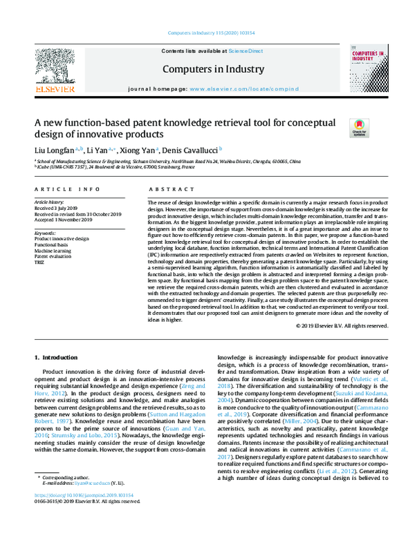 (PDF) A new function-based patent knowledge retrieval tool for ...