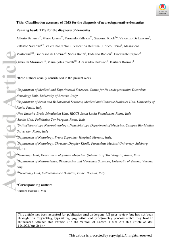 (PDF) Classification accuracy of TMS for the diagnosis of mild ...
