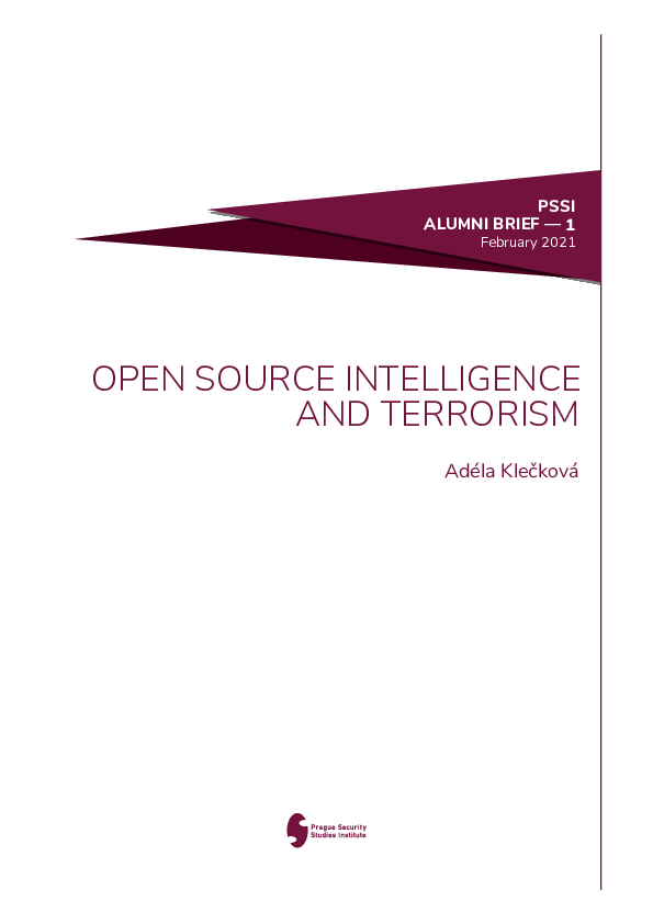 (PDF) Open Source Intelligence and Terrorism