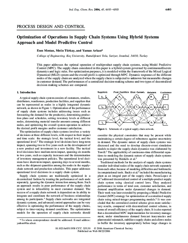 (PDF) Optimization of Operations in Supply Chain Systems Using Hybrid ...