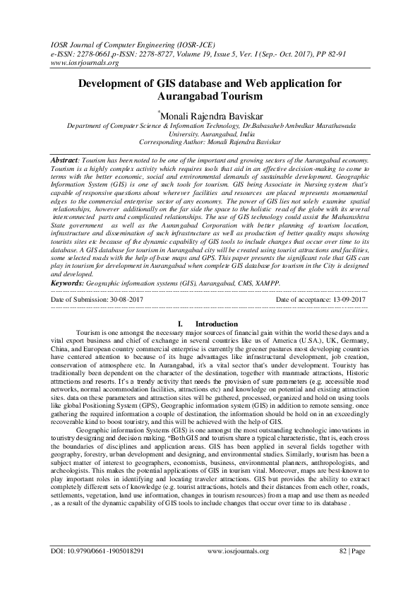 (PDF) Development of GIS database and Web application for Aurangabad ...