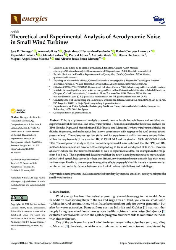 (PDF) Theoretical and Experimental Analysis of Aerodynamic Noise in ...