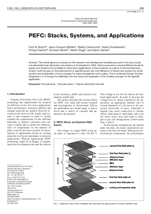 (PDF) PEFC: Stacks, Systems, and Applications