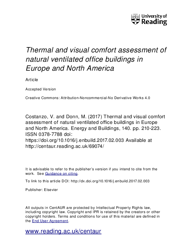 (PDF) Thermal and visual comfort assessment of natural ventilated ...