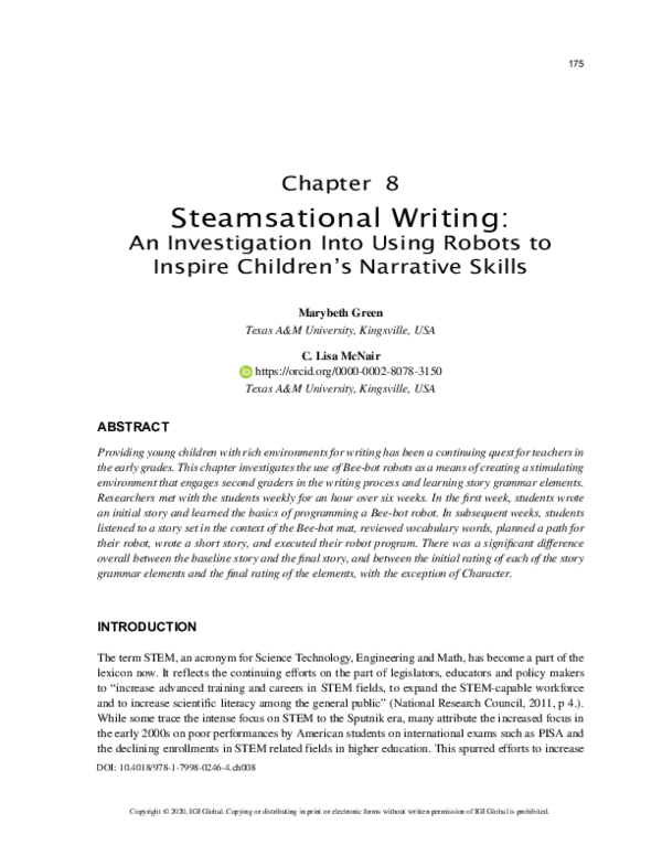(PDF) Steamsational Writing