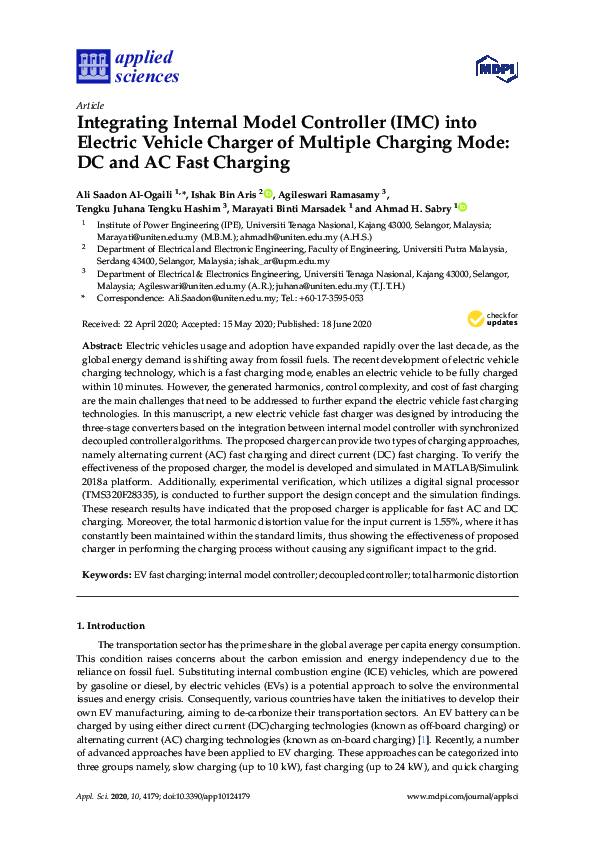 (PDF) Integrating Internal Model Controller (IMC) into Electric Vehicle ...