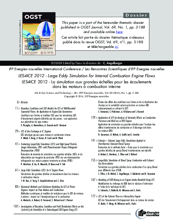 (PDF) LES of the Exhaust Flow in a HeavyDuty Engine Laszlo Fuchs