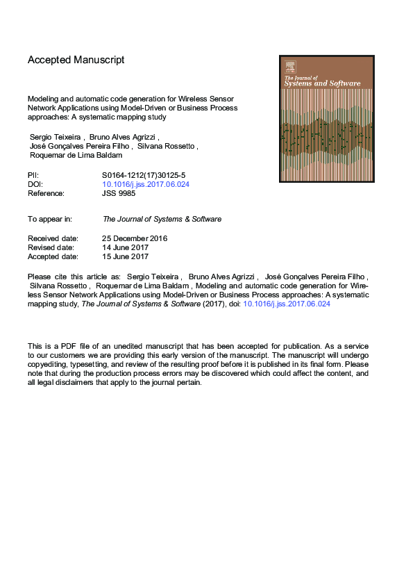 (PDF) Modeling and automatic code generation for wireless sensor ...