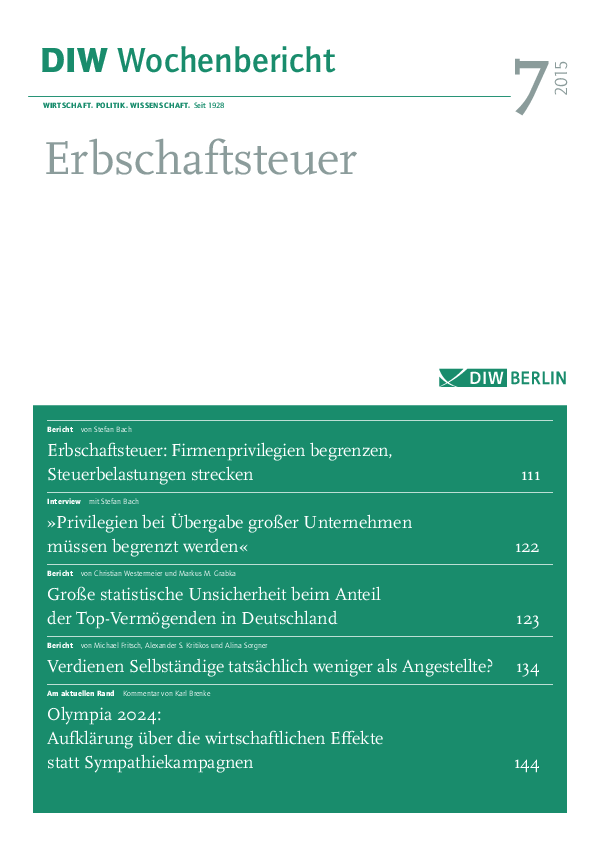 (PDF) DIW Wochenbericht Stefan Bach Academia.edu