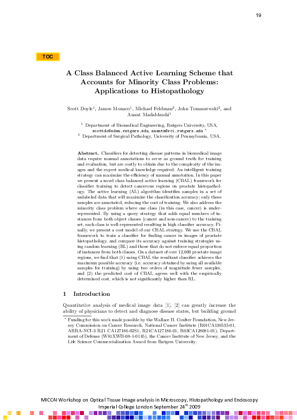 (PDF) A class balanced active learning scheme that accounts for ...