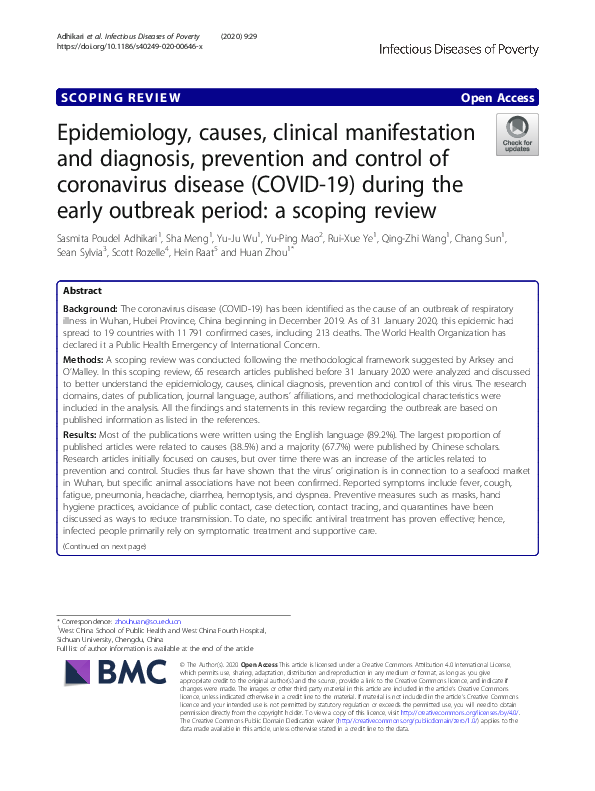 (PDF) A Literature Review of 2019 Novel Coronavirus During the Early ...
