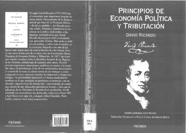 (PDF) Principios de Economía Política y Tributación - David Ricardo