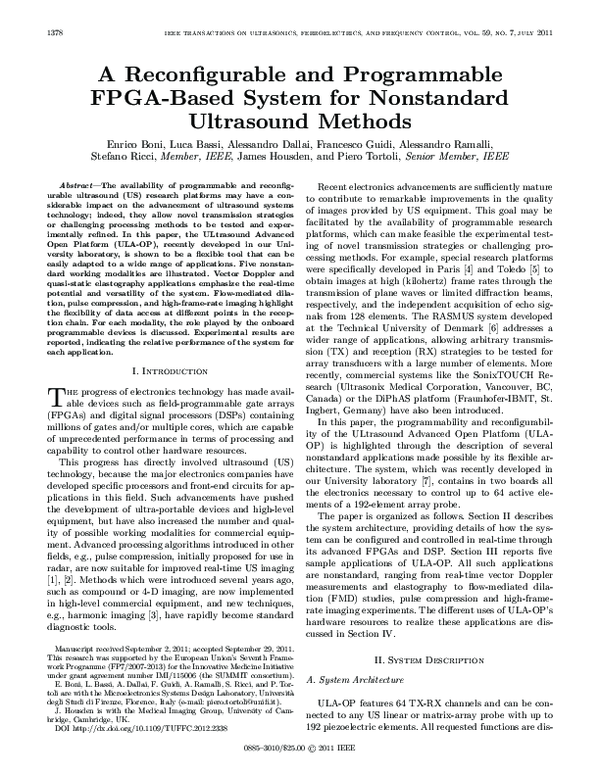 (PDF) A reconfigurable and programmable FPGA-based system for ...