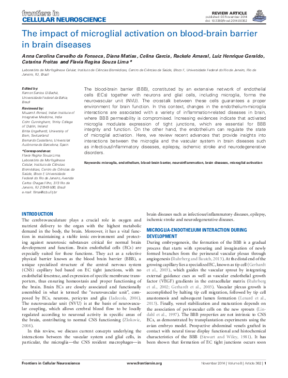 (PDF) The impact of microglial activation on blood-brain barrier in ...
