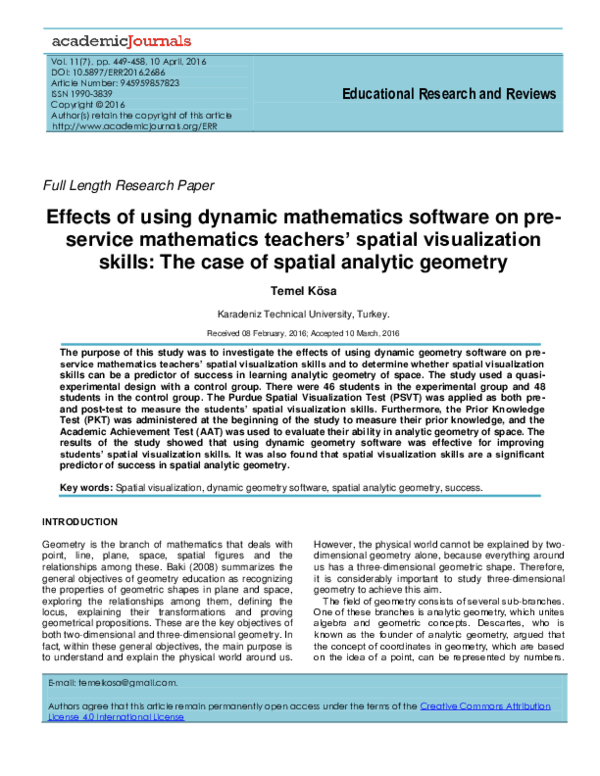 (PDF) Effects of using dynamic mathematics software on pre-service ...