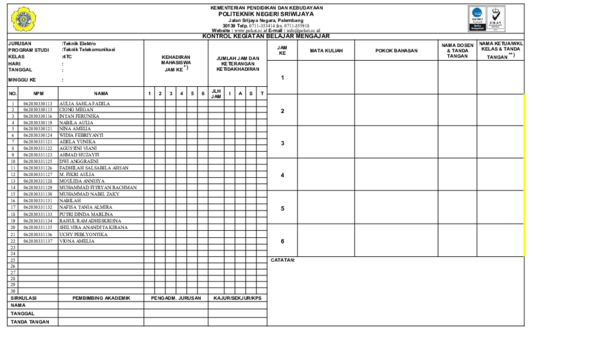 (DOC) Absen 4TC