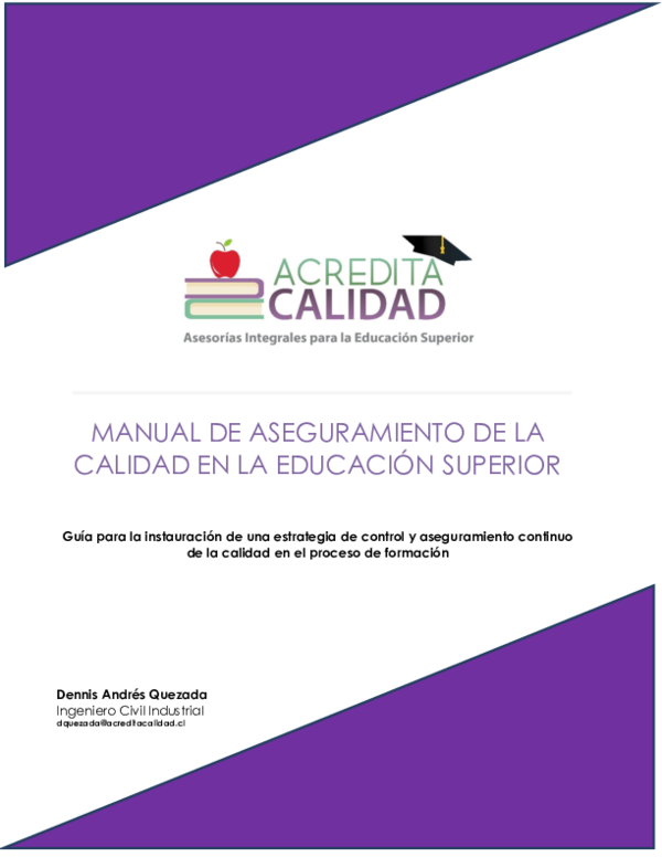 (PDF) Aseguramiento de la Calidad en la Educación Superior